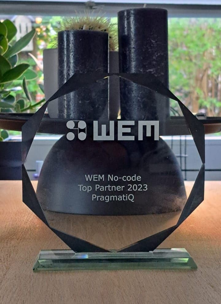 WEM No-code TOP PARTNER 2023 Award 