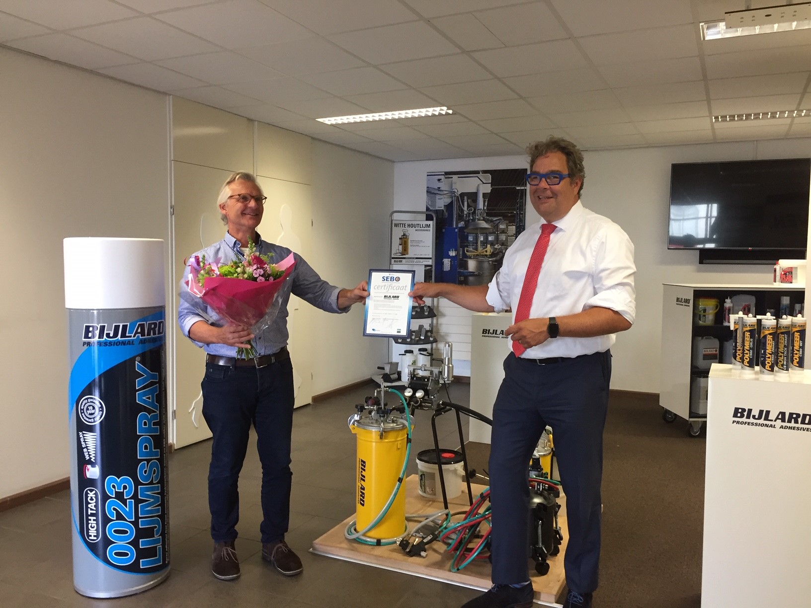 Sebo uitreiking aan Bijlard International