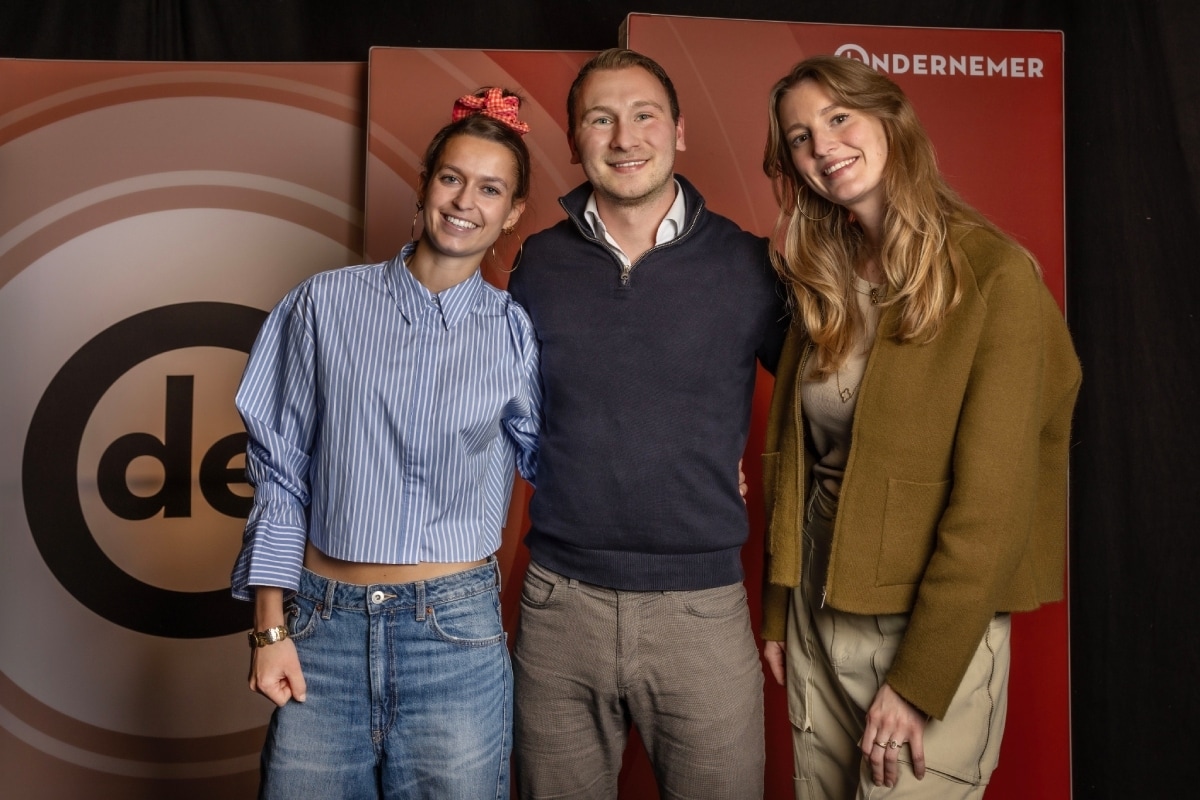 Fot van ondernemers Maxime, Max en Fia