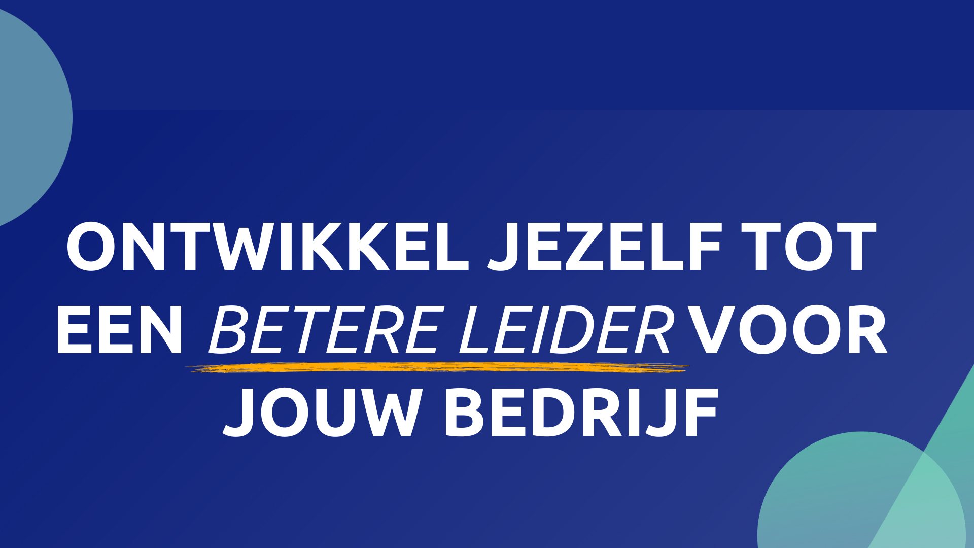 beter leiderschap