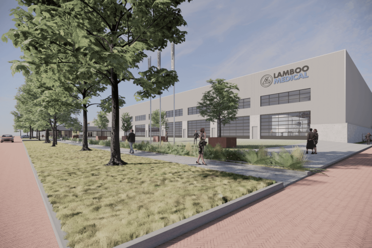 nieuwbouw hal op voor Lamboo Medical en Siemens